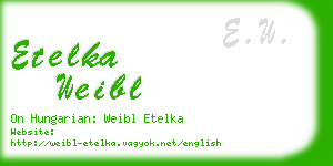 etelka weibl business card